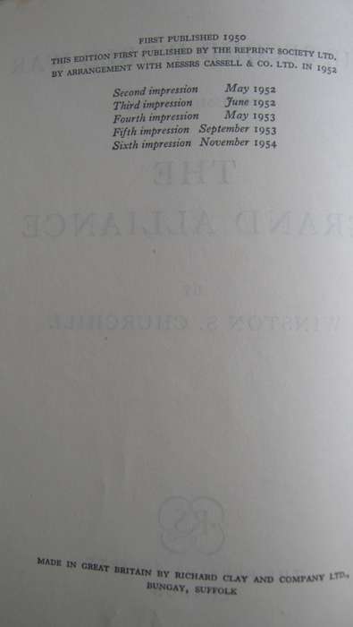 The Second World War Winston Churchill 4 Volumes