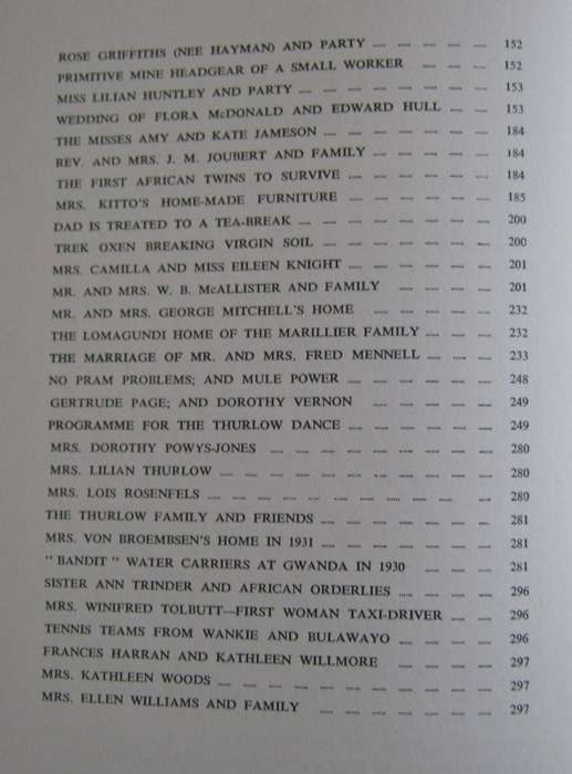 Down Memory Lane with Some Early Rhodesian Women Madeline Heald