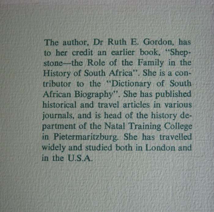 Dear Louisa History of a Pioneer Family in Natal 1850-1888. Ellen McLeod's letters to her sister