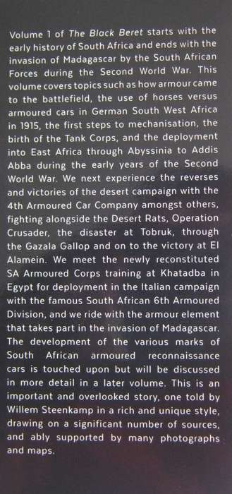 The Black Beret The History of South Africas Armoured Forces Volume 1 & 2 Willem Steenkamp