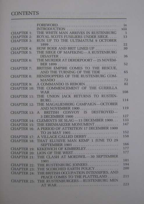 Rustenburg at War. The Story of Rustenburg and its Citizens in the First and Second Anglo-Boer Wars
