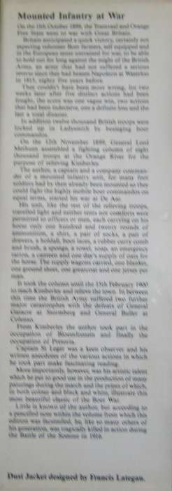 Monted Infantry at War Boer War Sketches Capt. Stratford Ledger