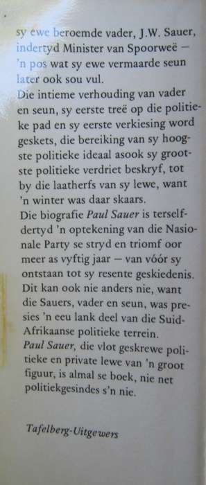 Paul Sauer Dirk en Johanna De Villiers