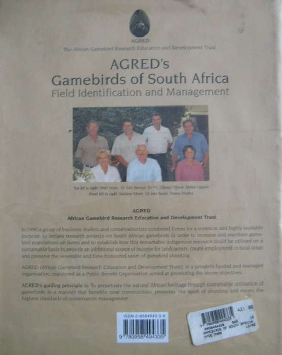 Agreds Game Birds of South Africa Field Identification and Management P J Viljoen.