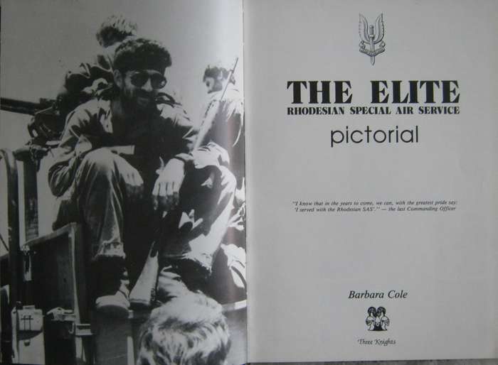The Elite Rhodesian Special Air Service Pictorial Barbara Cole