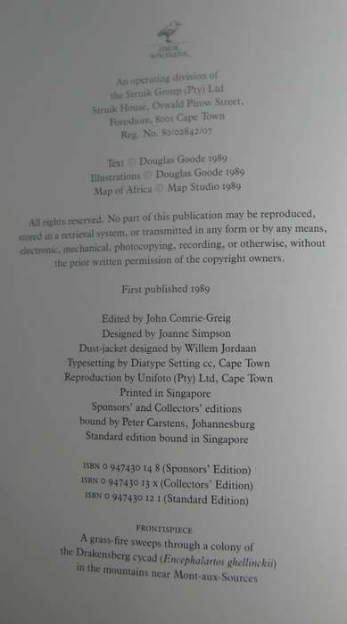 Cycads of Africa  Douglas Goode - Signed copy with slipcase