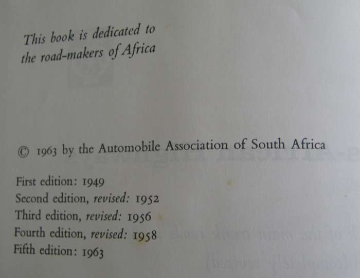 Trans-African Highways A Route Book of the Main Trunk Roads in Africa