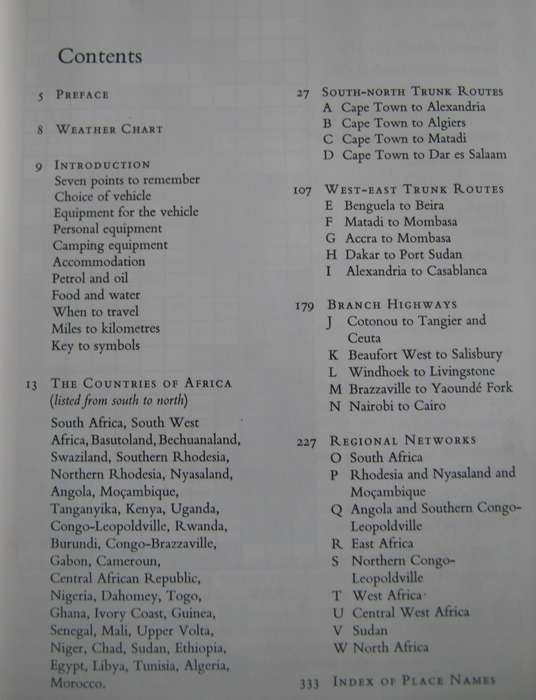 Trans-African Highways A Route Book of the Main Trunk Roads in Africa