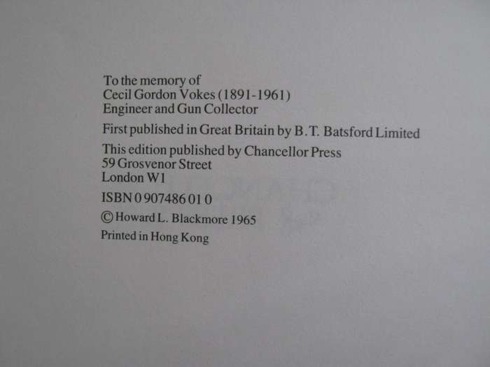 Guns and Rifles of the World Howard L Blackmore