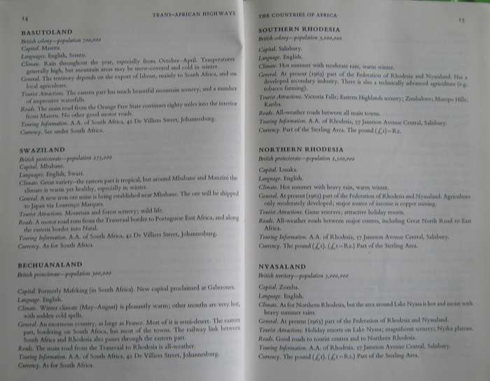 Trans-African Highways A Route Book of the Main Trunk Roads in Africa