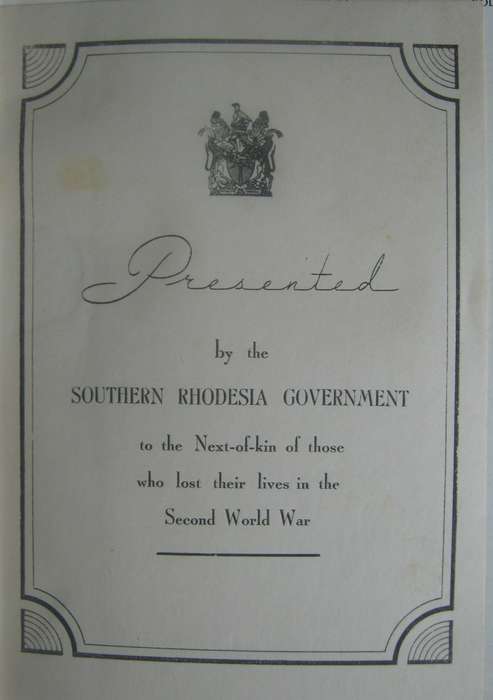 2 Volumes - The War History Of Southern Rhodesia 1939-1945  First Editions