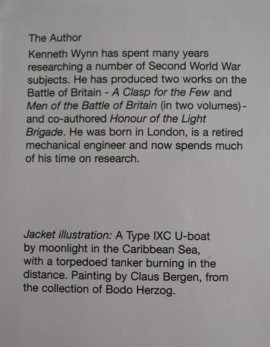 U-Boat Operations of the Second World War 2 Volume Set Kenneth Wynn    Publisher: Chatham P