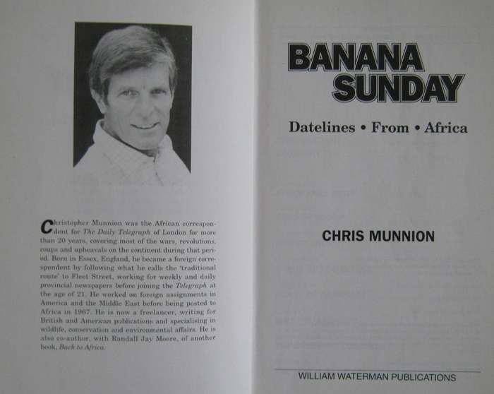 Banana Sunday Datelines from Africa Chris Munnion
