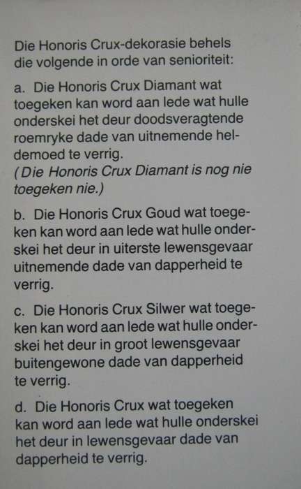 Honors Crux Ons Dappens  Our Brave & Honors Crux II At Van Wyk