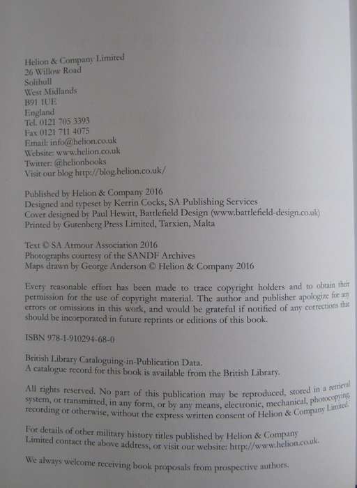 The Black Beret The History of South Africas Armoured Forces Volume 1  Signed by the author