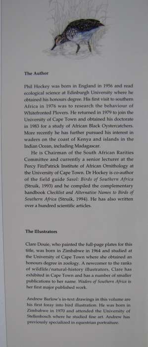 Waders of Southern Africa Phil Hockey Illustrated by Clare Douhie and Andrew Barlow
