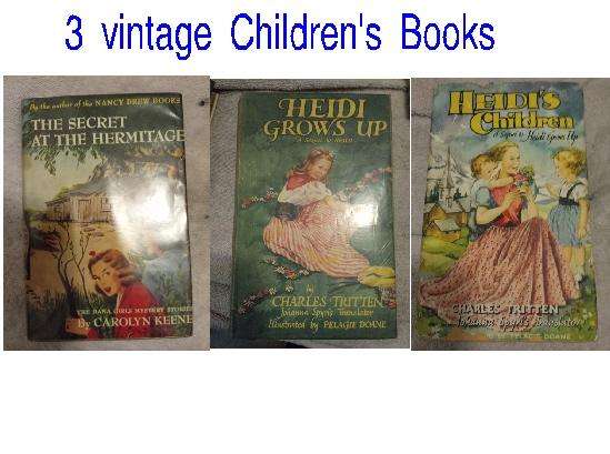 3 Vintage Childrens Books