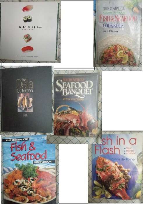 Seafood Cook Books x6 choose any 3 for R100
