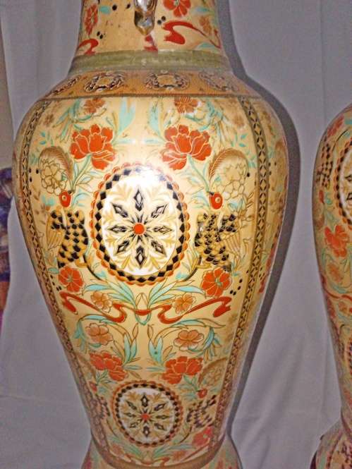 Old Japanese Vases x2