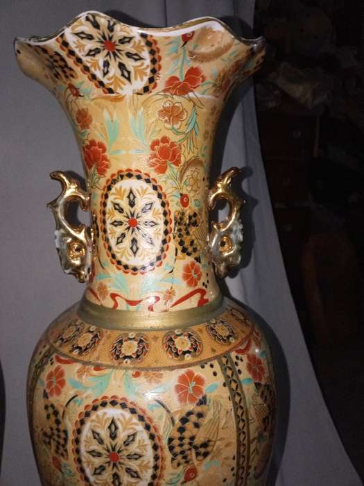 Old Japanese Vases x2