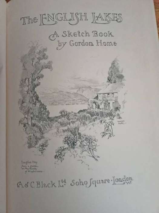 The English Lakes  & Winchester . 2 sketch books by Gordon Home 1922-23