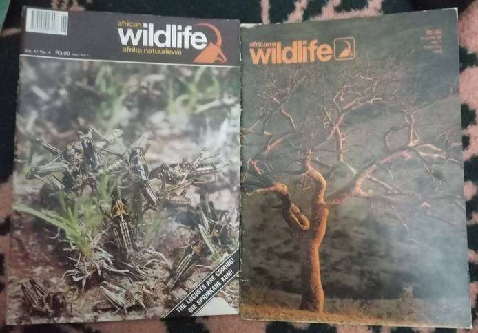 African Wildlife magazines 1970s x 21
