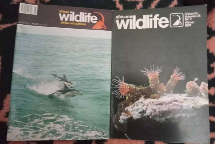 African Wildlife magazines 1970s x 21