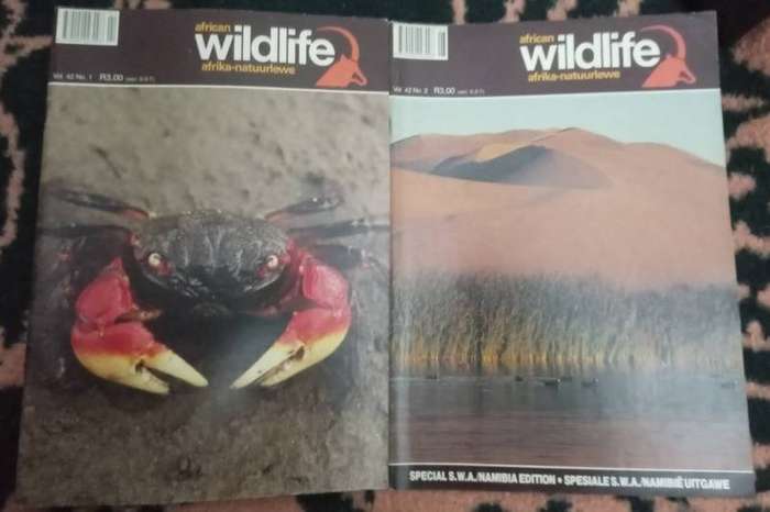 African Wildlife magazines 1970s x 21