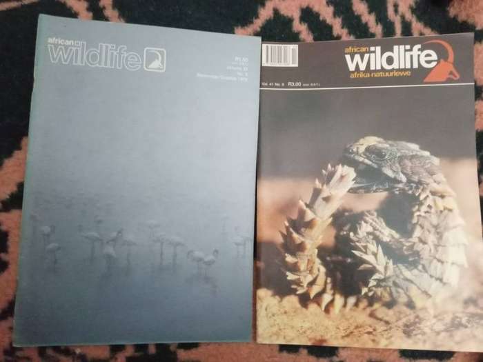 African Wildlife magazines 1970s x 21