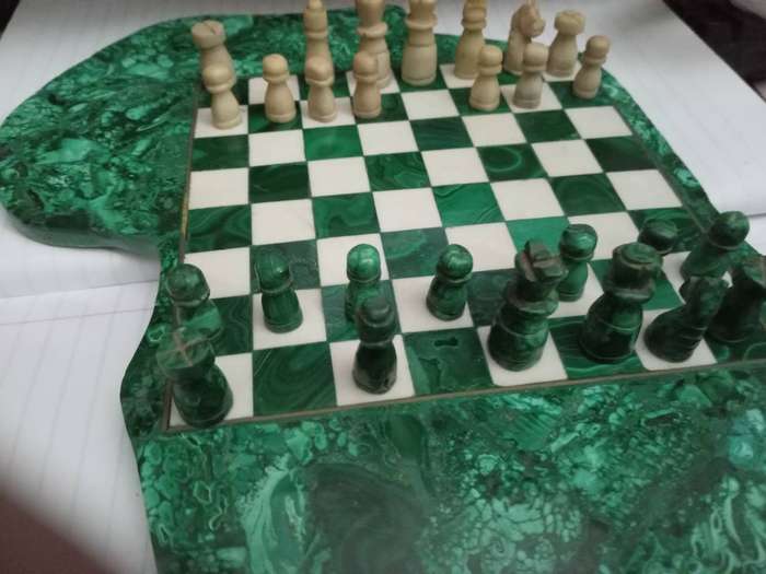 Malachite Chess board