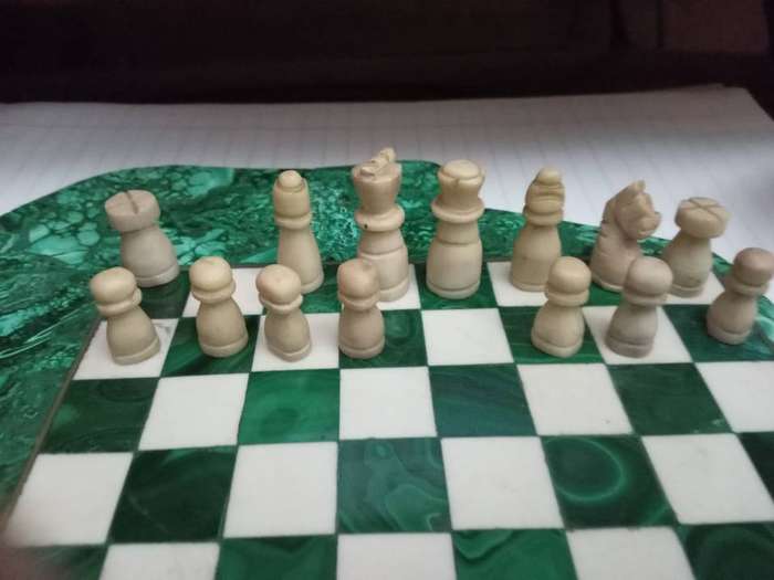 Malachite Chess board