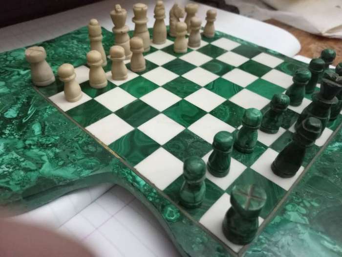 Malachite Chess board