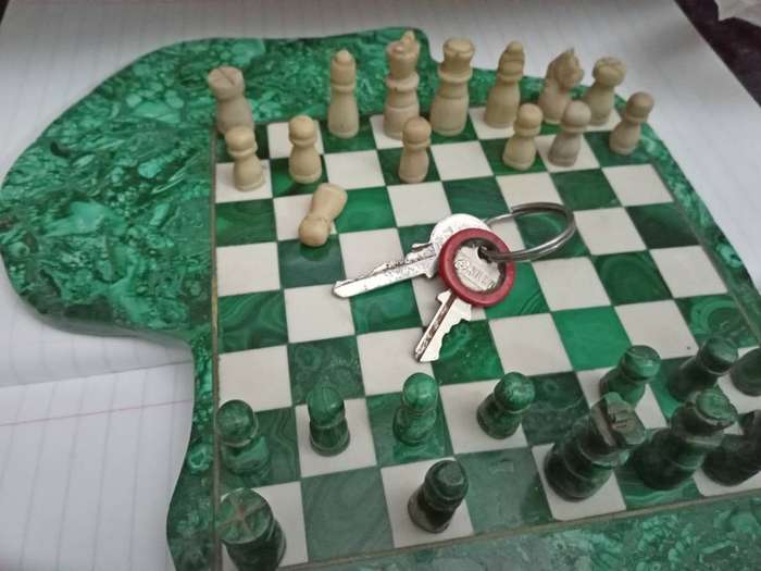 Malachite Chess board