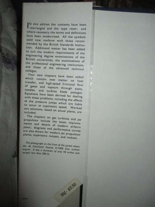 Thermodynamics Applied to Heat Engines  1965