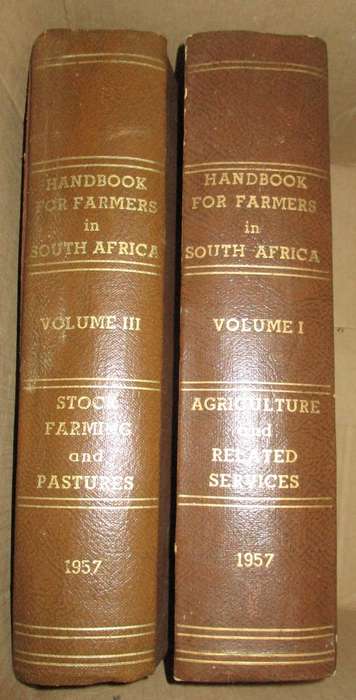 Handbook for Farmers in South Africa  Vol I & 3  1957