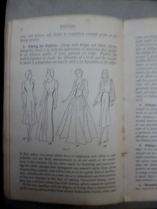Cutting and Fitting : cutting , Preparation for fitting , Fitting 1938