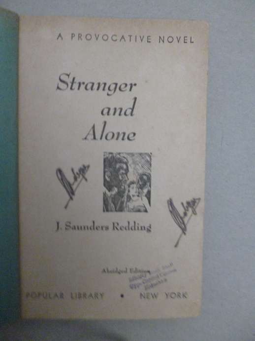 Stranger and alone 1951 Vintage novel