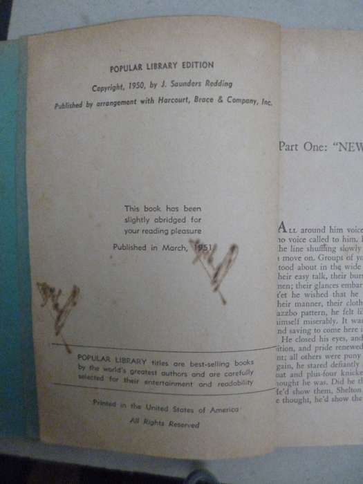 Stranger and alone 1951 Vintage novel