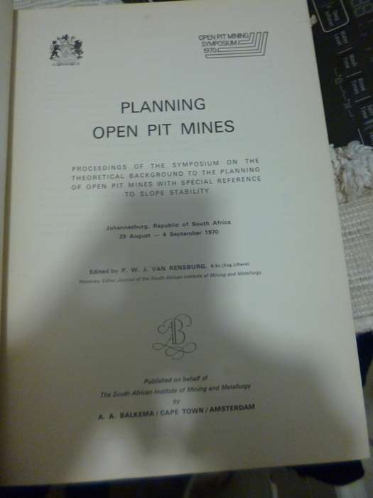 Planning Open Pit Mines  1970