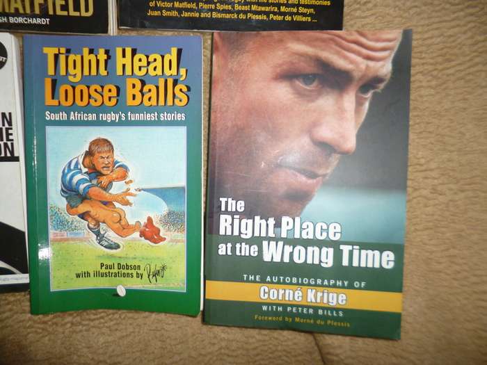 Rugby books R200 the lot  of 7 books