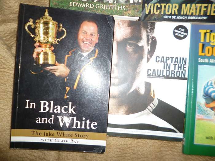Rugby books R200 the lot  of 7 books