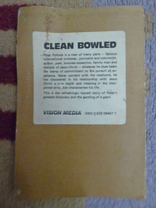 Clean Bowled signed by Peter Pollock