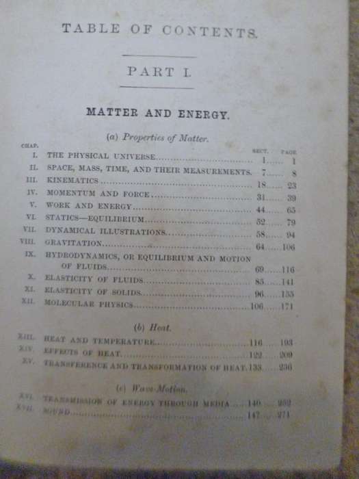 Physics . An Elementary Text book for University Classes 1901