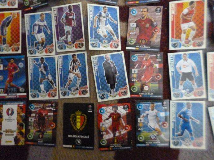Topps Match Attax Trading Cards x 133  in Topps Tin