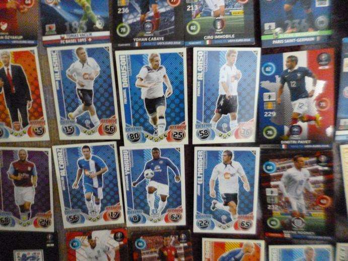 Topps Match Attax Trading Cards x 133  in Topps Tin
