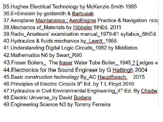 Engineering , chemistry and related books x 75 or choose and make an offer