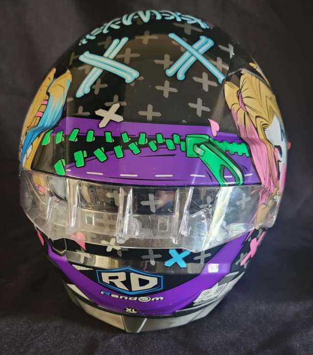 Harley Quinn Motorcycle Helmet - Medium