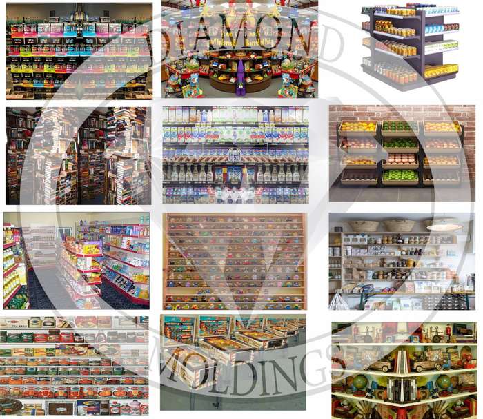 Model Trains HO - 1 x Sheet of 12 Shop window insides (Paper) Set 2 - 115mm x 170mm
