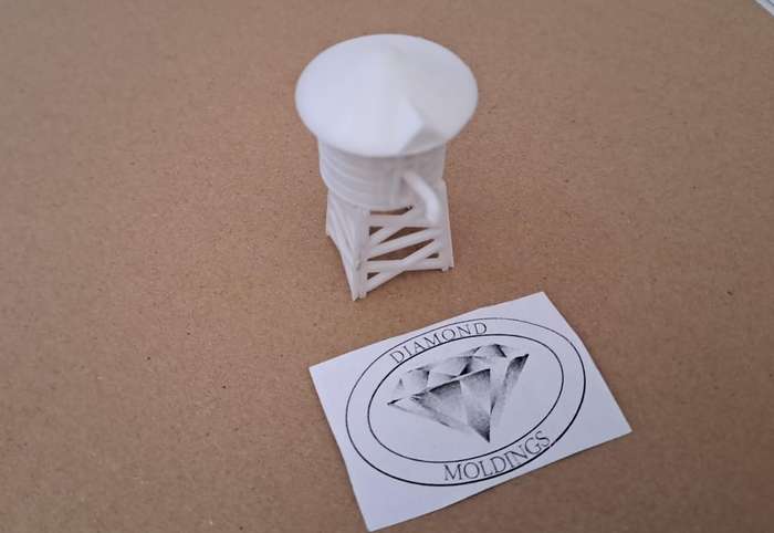 Model Trains N-Scale - 1 x Water Tower (in kit) - 30diameter x 55mm