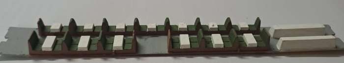 Model Trains HO 1 x Trans Karoo Dinning Car Seats. (Painted)